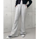 裏毛スウェットフレアパンツ 綿100％ヘビーウエイト | moment+ | 詳細画像18 