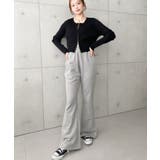 裏毛スウェットフレアパンツ 綿100％ヘビーウエイト | moment+ | 詳細画像19 