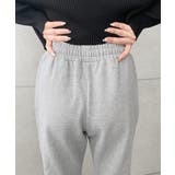 裏毛スウェットフレアパンツ 綿100％ヘビーウエイト | moment+ | 詳細画像24 