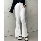 裏毛スウェットフレアパンツ 綿100％ヘビーウエイト | moment+ | 詳細画像3 