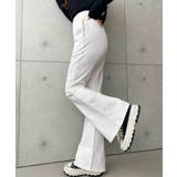 裏毛スウェットフレアパンツ 綿100％ヘビーウエイト | moment+ | 詳細画像4 