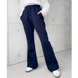 裏毛スウェットフレアパンツ 綿100％ヘビーウエイト | moment+ | 詳細画像6 