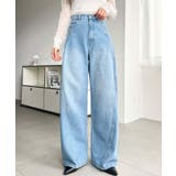 ビッグポケット切替カーブデニム | moment+ | 詳細画像11 