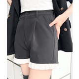 \スカート派の新定番!/配色フリルスラックスショートパンツ | moment+ | 詳細画像16