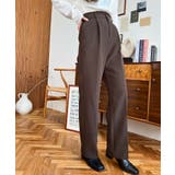 カットジョーゼットセンタープレスストレートスラックスパンツ | moment+ | 詳細画像40 