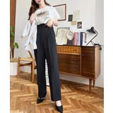 カットジョーゼットセンタープレスストレートスラックスパンツ | moment+ | 詳細画像46 