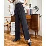 カットジョーゼットセンタープレスストレートスラックスパンツ | moment+ | 詳細画像47 