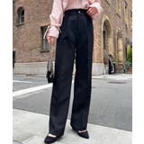 カットジョーゼットセンタープレスストレートスラックスパンツ | moment+ | 詳細画像48 