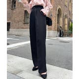 カットジョーゼットセンタープレスストレートスラックスパンツ | moment+ | 詳細画像49 