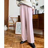 カットジョーゼットセンタープレスストレートスラックスパンツ | moment+ | 詳細画像52 