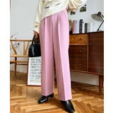 カットジョーゼットセンタープレスストレートスラックスパンツ | moment+ | 詳細画像61 