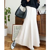 カットジョーゼットマーメイドフレアスカート | moment+ | 詳細画像12 