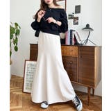 カットジョーゼットマーメイドフレアスカート | moment+ | 詳細画像15 