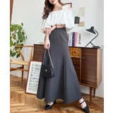 カットジョーゼットマーメイドフレアスカート | moment+ | 詳細画像28 