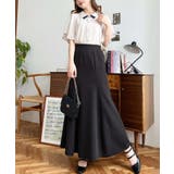 カットジョーゼットマーメイドフレアスカート | moment+ | 詳細画像38 