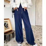 デニム&ツイルハイウェストストレートパンツ | moment+ | 詳細画像14