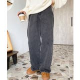 デニム＆ツイルハイウェストストレートパンツ | moment+ | 詳細画像23 