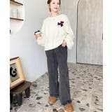 デニム＆ツイルハイウェストストレートパンツ | moment+ | 詳細画像24 