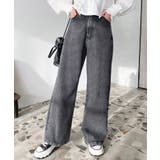 デニム＆ツイルハイウェストストレートパンツ | moment+ | 詳細画像25 