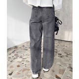 デニム&ツイルハイウェストストレートパンツ | moment+ | 詳細画像28