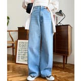 デニム&ツイルハイウェストストレートパンツ | moment+ | 詳細画像47