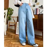 デニム&ツイルハイウェストストレートパンツ | moment+ | 詳細画像48