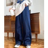 デニム&ツイルハイウェストストレートパンツ | moment+ | 詳細画像5