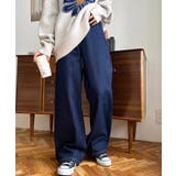 デニム＆ツイルハイウェストストレートパンツ | moment+ | 詳細画像6 