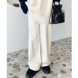 デニム＆ツイルハイウェストストレートパンツ | moment+ | 詳細画像62 