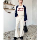 デニム＆ツイルハイウェストストレートパンツ | moment+ | 詳細画像63 