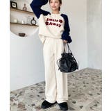 デニム&ツイルハイウェストストレートパンツ | moment+ | 詳細画像64