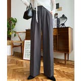 カットジョーゼットセンタープレスハイウエストツータックセミワイドスラックスパンツ | moment+ | 詳細画像27 