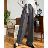 カットジョーゼットセンタープレスハイウエストツータックセミワイドスラックスパンツ | moment+ | 詳細画像28 