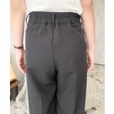 カットジョーゼットセンタープレスハイウエストツータックセミワイドスラックスパンツ | moment+ | 詳細画像37 