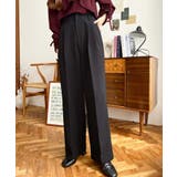 カットジョーゼットセンタープレスハイウエストツータックセミワイドスラックスパンツ | moment+ | 詳細画像59 