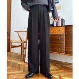 カットジョーゼットセンタープレスハイウエストツータックセミワイドスラックスパンツ | moment+ | 詳細画像63 