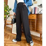 カットジョーゼットセンタープレスハイウエストツータックセミワイドスラックスパンツ | moment+ | 詳細画像67 