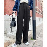 カットジョーゼットセンタープレスハイウエストツータックセミワイドスラックスパンツ | moment+ | 詳細画像68 