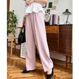 カットジョーゼットセンタープレスハイウエストツータックセミワイドスラックスパンツ | moment+ | 詳細画像77 