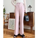 センタープレスフレアスラックスパンツ カットジョーゼット | moment+ | 詳細画像19 