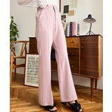 センタープレスフレアスラックスパンツ カットジョーゼット | moment+ | 詳細画像20 