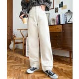 デニム＆ツイルストレートパンツ | moment+ | 詳細画像2 