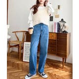 デニム＆ツイルストレートパンツ | moment+ | 詳細画像26 