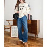 デニム＆ツイルストレートパンツ | moment+ | 詳細画像29 