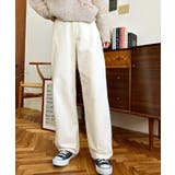 デニム＆ツイルストレートパンツ | moment+ | 詳細画像4 