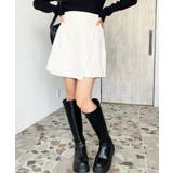 アイボリー | スリットレイヤードスカパン | moment+