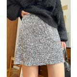 スパンコールベロアミニスカート | moment+ | 詳細画像10 