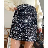 スパンコールベロアミニスカート | moment+ | 詳細画像35 