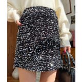 スパンコールベロアミニスカート | moment+ | 詳細画像38 