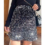 スパンコールベロアミニスカート | moment+ | 詳細画像44 